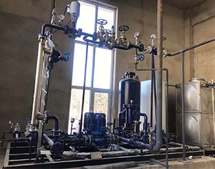 Wound tube heat exchanger unit series