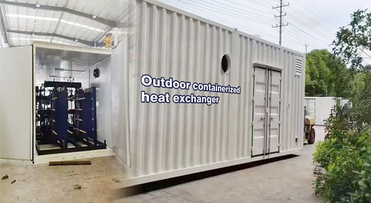 Outdoor containerized heat exchangers