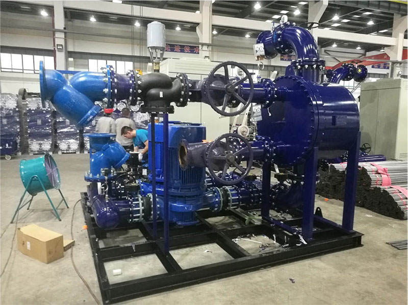 Plate and shell heat exchanger unit